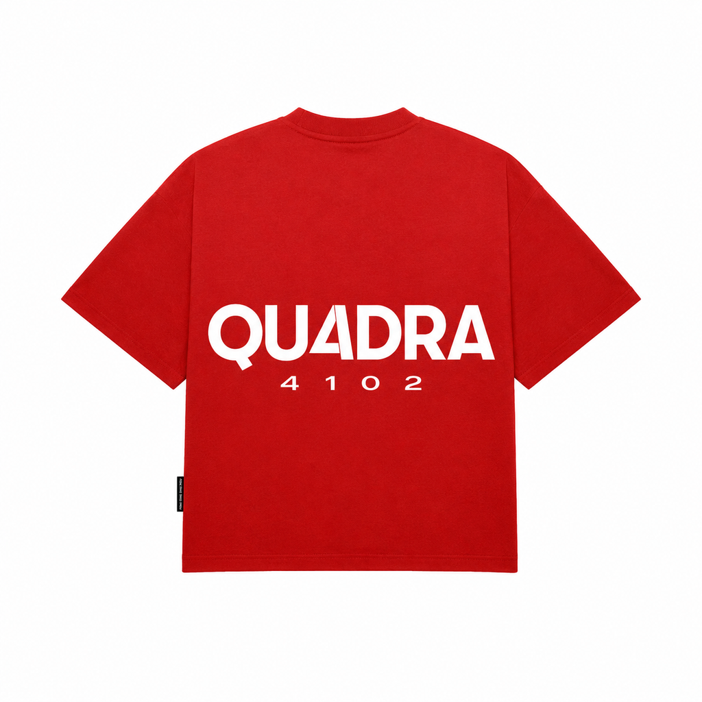 QU4DRA 4102 SIGNATURE TEE - RED