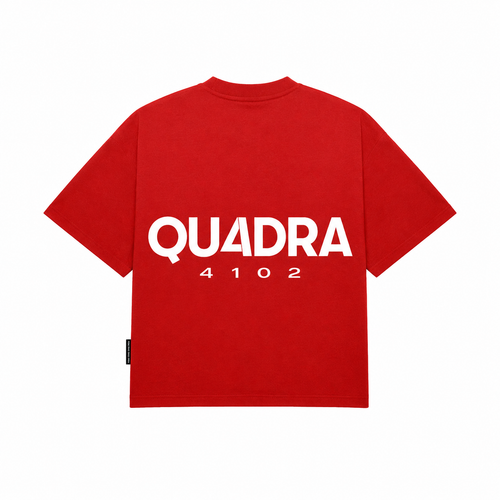 QU4DRA 4102 SIGNATURE TEE - RED