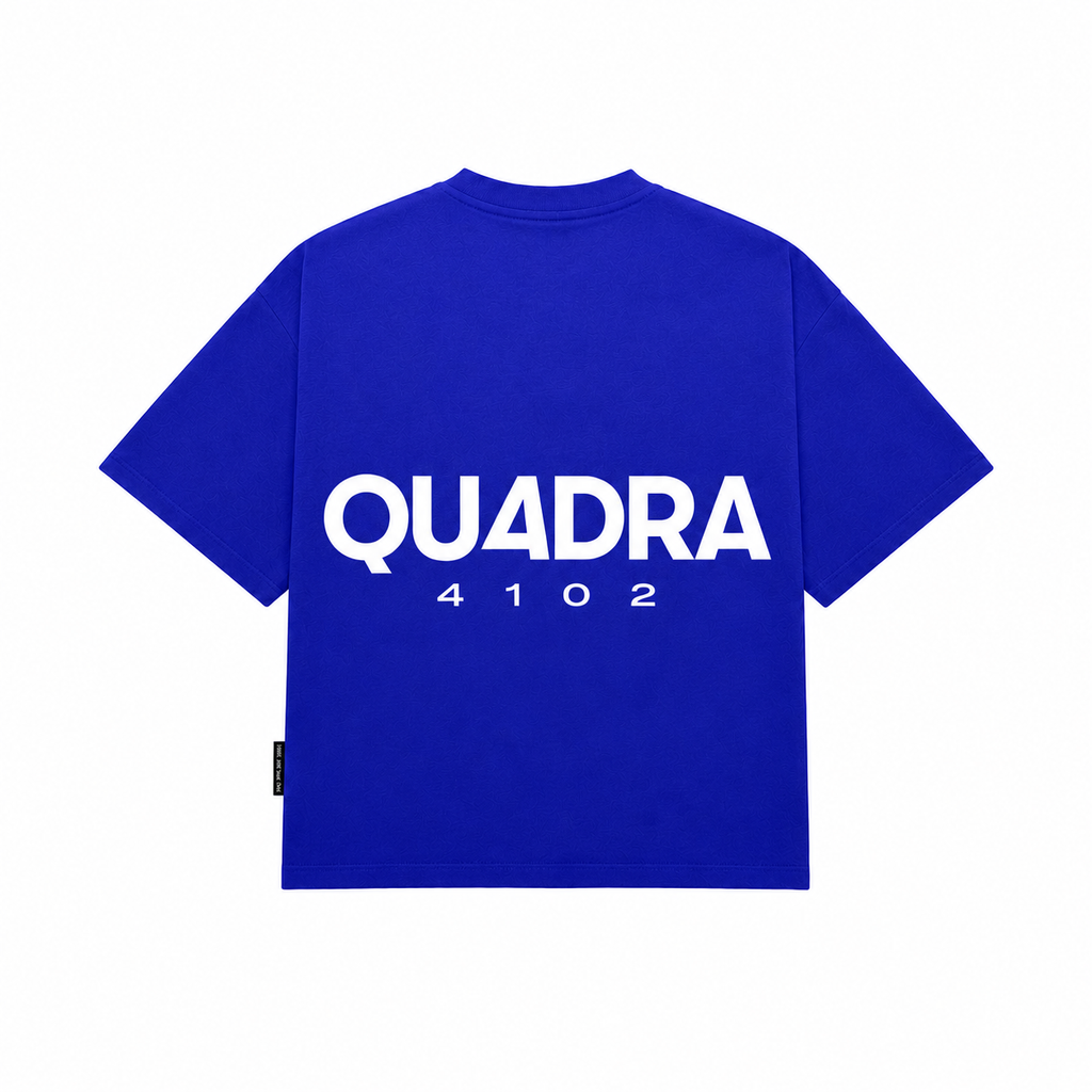 QU4DRA 4102 Signature Tee - Royal Blue