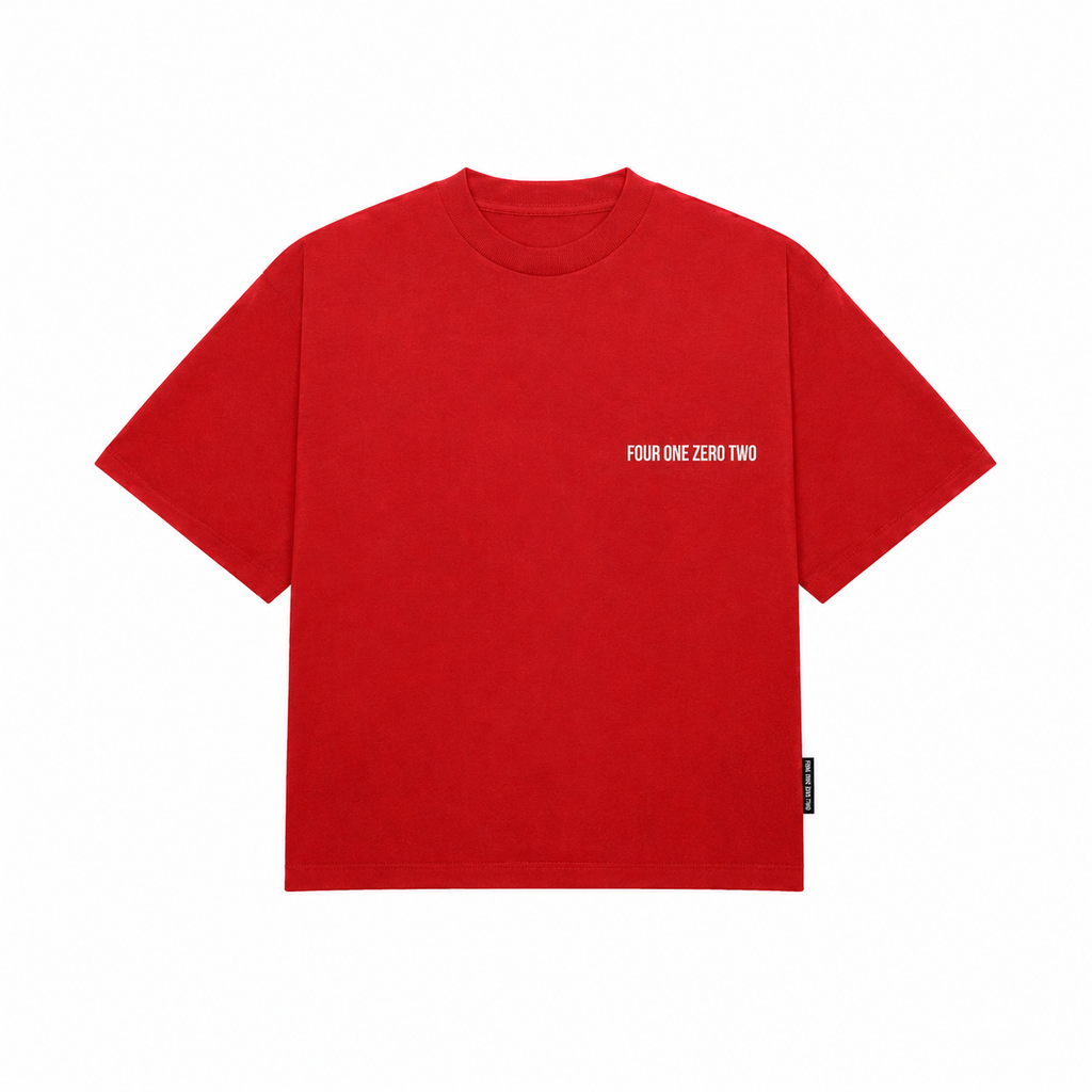 QU4DRA 4102 SIGNATURE TEE - RED