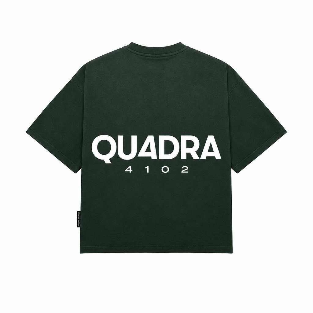 QU4DRA 4102 SIGNATURE TEE - MOSS GREEN