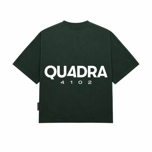 QU4DRA 4102 SIGNATURE TEE - MOSS GREEN